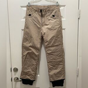 ROXY Snow Snowboarding Skiing Winter Waterproof Tan Snow Pants, size Large